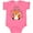 Hot Pink, variant on Gigi Loves Me Cute Baby Fox Boys or Girls Baby Bodysuit
