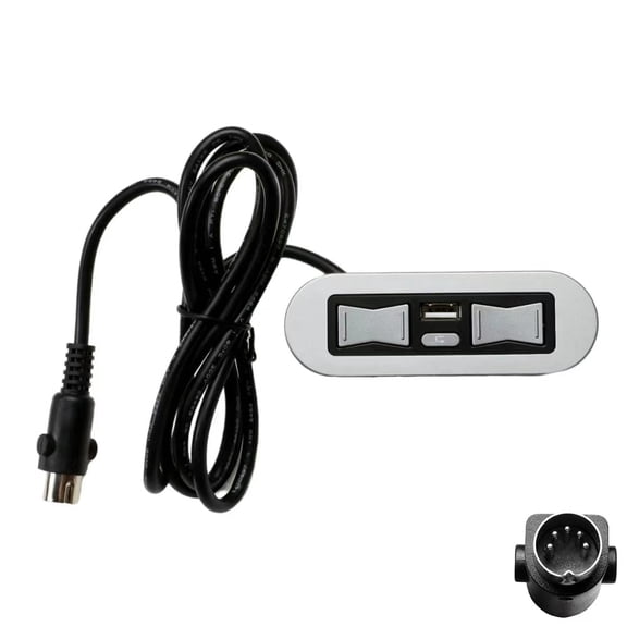 Emomo 5 Button 5 Pin Switch Hand Control Model HX90HU Replacement with USB for Power Recliner Lift Chairs