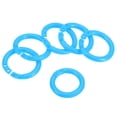 thumbnail image 1 of Unique Bargains 0.8' OD 0.6' ID Loose Leaf Rings Binder Ring Plastic for Book DIY Scrapbook Notebook, Blue 50 Pack, 1 of 5