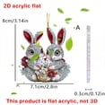 thumbnail image 2 of DESIGNICE Easter Bunnies - Cute Easter Bunny Earrings 2D Pendant for Women Acrylic Easter Basket Eggs Bunny Rabbit Earrings Earrings Jewelry Gift, 2 of 7
