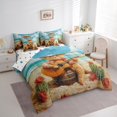 thumbnail image 3 of Homewish Animal Cat 7-Piece Bedding Comforter Set For Teens Boys Girls,Music Guitar King Bedding Sets,Botanical Flower Cactus Ultra Soft Bed Sheets,Breathable Home Decor,Reversible, 3 of 8