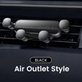 thumbnail image 1 of Olaf-soporte de coche Gravity para teléfono, montaje de Clip de ventilación de aire, soporte para teléfono celular, GPS, para iPhone 14, Xiaomi, Samsung"XC-S02 Black" Fivean Soporte para teléfono de coche, 1 of 2