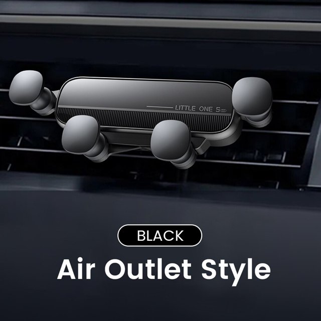 Olaf-soporte de coche Gravity para teléfono, montaje de Clip de ventilación de aire, soporte para teléfono celular, GPS, para iPhone 14, Xiaomi, Samsung"XC-S02 Black" Fivean Soporte para teléfono de coche