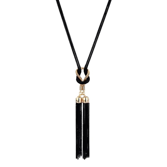 DESIGNICE 2026 New Women Long Tassel Elegant Chain Necklace for Evening Wear, Formal Events, Parties, Special Occasions, Cocktail Gatherings
