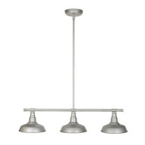 Design House Kimball 3-Light Farmhouse Dimmable Indoor Pendant Light, Galvanized Silver