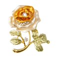 thumbnail image 4 of sweethay Broches para mujer, alfileres de esmalte rosa a la moda, flores estéticas, joyería de aleación, chal, adornos de solapa para vestido Type2 NO2, 4 of 6