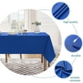 thumbnail image 2 of Table Cloth Rectangle Waterproof Spill-Proof Wrinkle-Free Tablecloth Washable, Kitchen Dining Tabletop Decoration, Fabric Table Cover for Indoor and Outdoor Use, 60 x 102 Inch, Royal Blue, 2 of 5