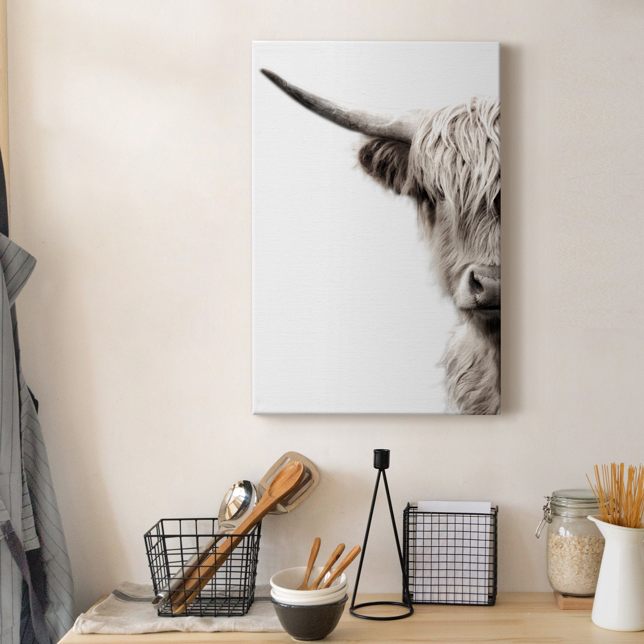 Highland Cattle Premium Gallery Wrapped Canvas - Ready to Hang - 24 x 36