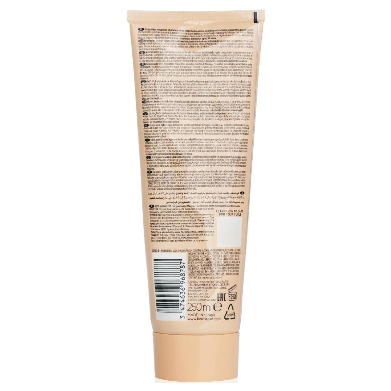Kerastase Curl Manifesto Fondant Hydratation Essentielle Conditioner for Curly and very Curly Hair 8.5 oz