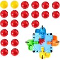 thumbnail image 1 of 21 Pcs Game Replacement Balls - Plastic Marble Game Ball Compatible with Hungry Hippos, 19 Red Balls & 2 Yellow Balls - Great for Replacing Lost or Damaged Game Pieces, 1 of 5