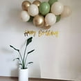 thumbnail image 3 of LAMIRO 60PCS Sage Green Nude Cream Gold Chrome Balloons Bouquet Garland Arch Kit Avocado Green Balloon Retro Green Balloon for Eucalyptus Greenery Garland Woodland Baby Shower Party Decoration, 3 of 5