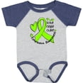 thumbnail image 3 of Inktastic Love, Care, Cure Lymphoma Awareness Lime Green Ribbon Hearts Boys or Girls Baby Bodysuit, 3 of 5