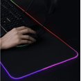 thumbnail image 5 of Alfombrilla de Ratón para Juegos, Alfombrilla de Ratón Luminosa LED, Superficie Antideslizante para Jugadores de Computadoras PC y Mac (Negro 350 * 250 * 4 mm) JM, 5 of 5