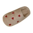 thumbnail image 2 of Warm Slippers for Women Fashion Casual Home Indoor and Outdoor Solid Color Heart-Shaped Slippers Plus Velvet Warm Slippers Cute Women's Bedroom Slippers Cozy Winter Soft Bedroom Shoes, 2 of 6