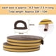 thumbnail image 2 of Cinta de Espuma de Tira de Clima de 4 Rollos con Sello Eva D Tipo 10M Puertas Ventanas Tirador Excluyente, 2 of 5
