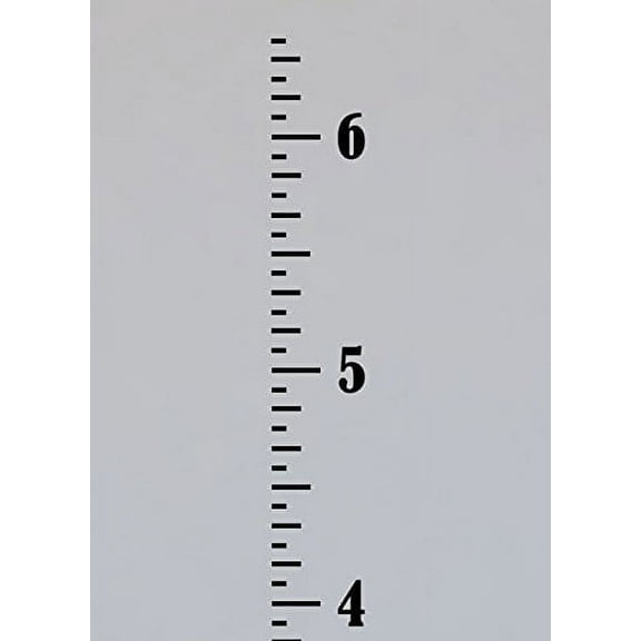 Vintage Ruler Oversized Plain Growth Chart Decal Vinyl 6 Foot Wall Stickers