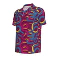 thumbnail image 2 of Balery Colorful Snake Printed Men’s Short Sleeve Polo Shirt, Midweight Men's Shirt,Golf Polo shirts -Medium, 2 of 9