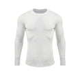 thumbnail image 4 of Coshow Mens Long Sleeve Crewneck Sweaters Thermal Casual T-Shirt Slim Fit Ribbed Knit Fall Pullover Shirts, 4 of 5