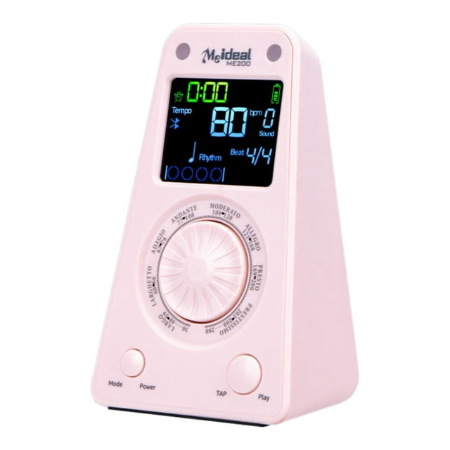 BELOVING Digital Metronome for Piano Live Performance Accessories Rhythm Beat Machine Pink