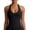 Black, variant on Women's Seamless Yoga Tank Top with Front Panel and Push-Up Padding for Fitness Pilates and Workouts