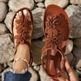 thumbnail image 5 of Women Floral Toe Post Beach Sandals, Casual Summer Walking Slides,US:9.5, 5 of 6