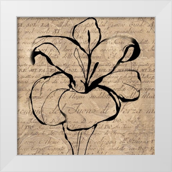 Wolk, Lisa 12x12 White Modern Wood Framed Museum Art Print Titled - Tulip Thoughts