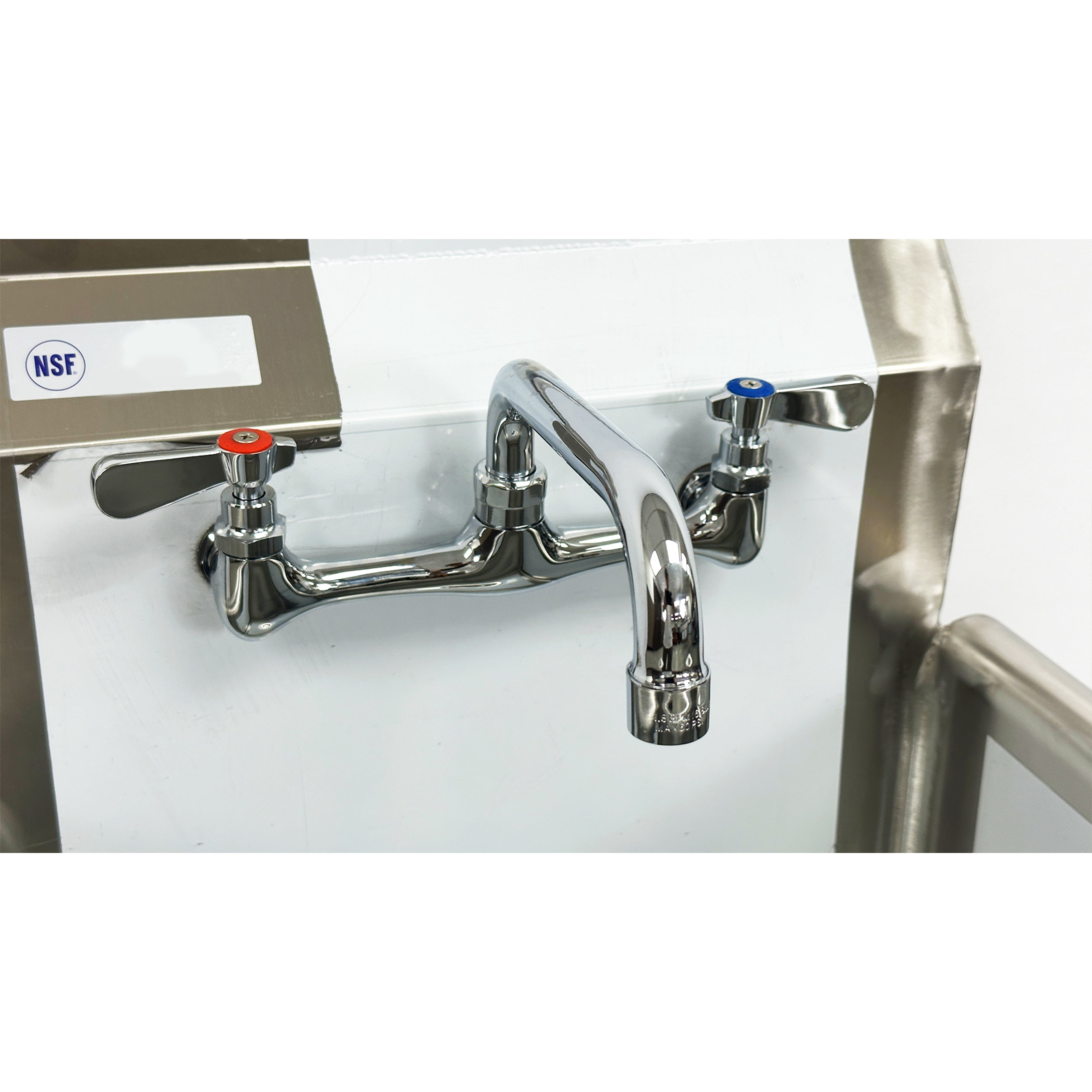 21 in. x 21 in. Stainless Steel 1-Compartment Utility Sink, NSF Sink with Faucet, Heavy Duty Sink