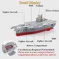 thumbnail image 4 of Toy Carrier Ship, barco eléctrico, juguete de baño, modelo de portaaviones, juguete acuático, barco militar, 4 of 4