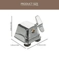 thumbnail image 2 of RENACLIPY Tom Drum Rack Mount Bracket Alloy Sound Transmission Silver 1Pcs, 2 of 8