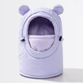 thumbnail image 6 of TSHXS Baby Hat Toddler Cute Bear Ear Thermal Balaclava Hood Hat Drawstring Wind Resistant Full Face Neck Cover for Boys Girls, 6 of 9