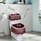 thumbnail image 5 of European Lace Toilet Cover With Zipper 3 Piece Bathroom Decorative Toilet Tank Cover, 5 of 6