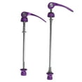 thumbnail image 2 of Ensemble de Brochettes de Vélo à Dégagement Rapide, Roues de Vélo Résistantes à la Corrosion et Accessoires pour Vélo de Route Vélo de Montagne pour Moyeu de Roue de Vélo Noir, Rouge, Bleu, Couleur Titane, Violet, 2 of 7