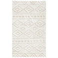 thumbnail image 3 of SAFAVIEH Sparta Siomha Geometric Polyester Shag Area Rug, Ivory/Beige, 4' x 6', 3 of 8