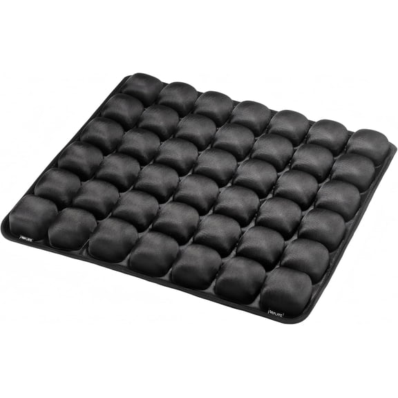 Travel Cushion, Inflatable Airplane Seat Cushion for Long Flights, 3D Air Cell Seat Cushion with Foot‑Operated Inflatable Accessory for Office Chair, Wheelchair, Car and Home Use