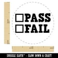 thumbnail image 2 of Pass Fail Check Box Test Result School Teacher Self-Inking Rubber Stamp Ink Stamper - Brown Ink - Medium 1 Inch, 2 of 7