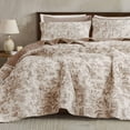 thumbnail image 4 of Wonderful Rose Patterned Quilted 3-Piece Bedding Set, 4 of 6