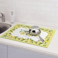 thumbnail image 7 of Lemon Coffee Mat Rubber Absorbent Dish Drying Mat For Kitchen Counter Coffee Bar Accessories 16x24 Inch, 7 of 7