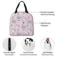 thumbnail image 3 of Yiaed Llama Unicorn and Rainbow Print Insulated Lunch Bag Reusable Cute Tote Lunch Box, Leakproof Cooler Lunch Bags for Work Office Travel School Picnic, 3 of 5