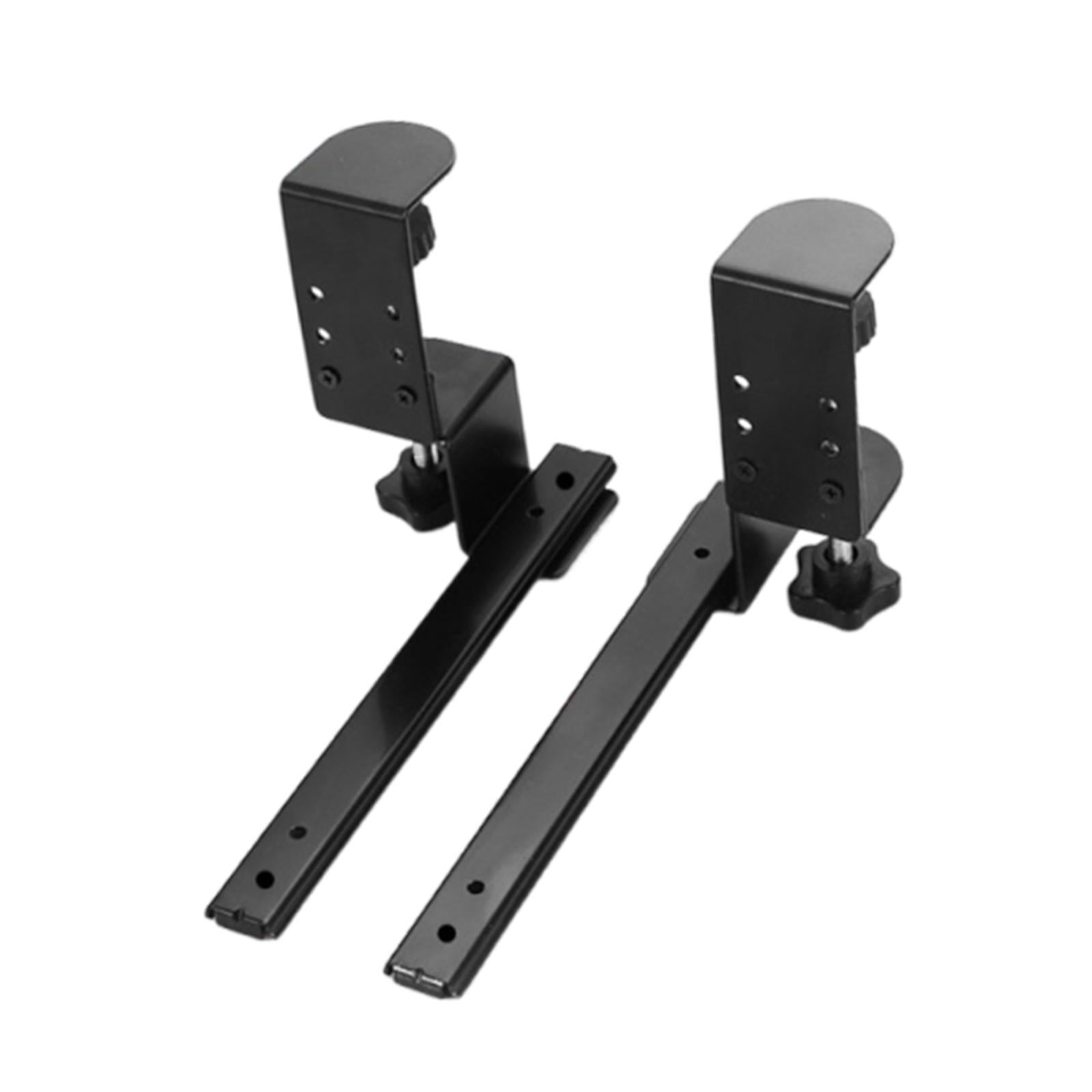 2 Pieces Under Desk Keyboard Tray Keyboard Slide Desk Extender Heavy Duty Steel for Office Computer Workstation