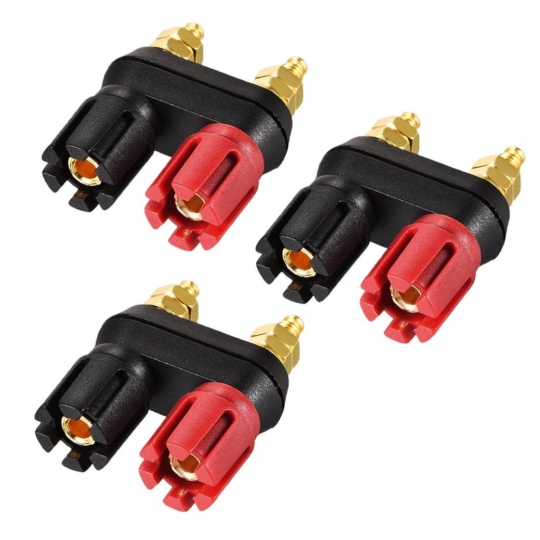 10 PCS Gold Plated binding post amplifier speaker audio connector terminal 