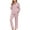 Pink, variant on Caywon 2-Piece Women's Solid Color Hoodie Tracksuit Set Long Sleeve Sweatshirt and Wide Leg Pants Sporty Casual Outfit for Gym Daily Wear