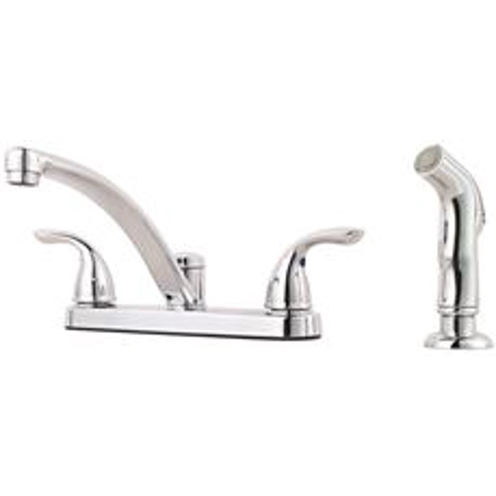 Price Pfister Two Handle Kitchen Faucet With Spray 1.75 Gpm Walmart