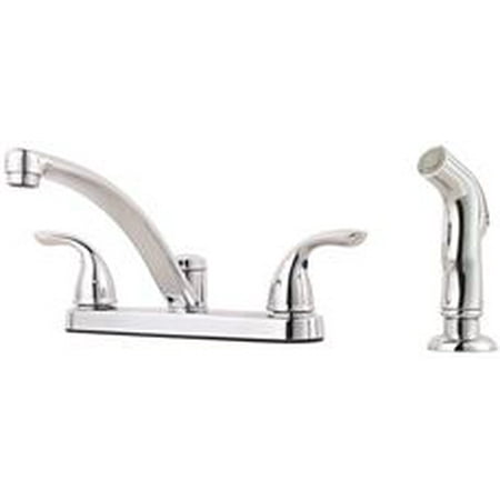 UPC 038877546635 product image for Price Pfister Treviso Two Handle Centerset Kitchen Faucet with Side Spray | upcitemdb.com