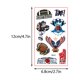 thumbnail image 3 of Teissuly 10 Sheets Sticker Fan Party American Football Sports Sticker (12*6.8cm) Teissuly WER202312138040, 3 of 9