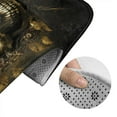 thumbnail image 5 of Honeii Vintage Gold Leaf Skull Pattern Bathroom Anti-Skid Pad Bathroom Mat Vintage Seamless Pattern Not-Slip Toilet Rug Set, 5 of 6