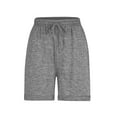 thumbnail image 4 of Drawstring Shorts for Women, Soft Comfy Activewear Loungewear Shorts, Solid Color Short Pants with Pockets Gray L, 4 of 5