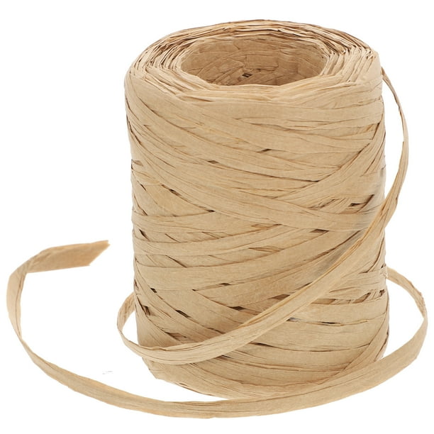1 rollo de cuerda de papel de rafia para envolver ramos de regalo, embalaje decorativo.
