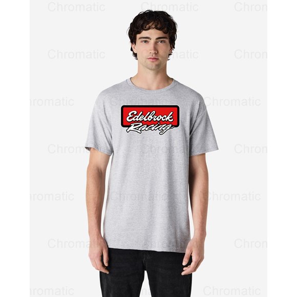 Chromatic Josecarlos Edelbrock Racing Performance Logo T Shirt, for men & women, up to size 5XL.