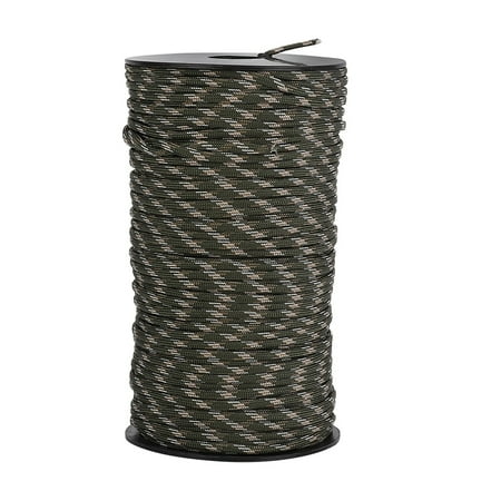 

100m Outdoor Rock Parachute Safety Rope Survival Cord for Rescue Hiking(Forest Camouflage)