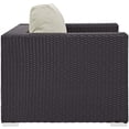 thumbnail image 5 of Modway Convene 4 Piece Set Outdoor Patio with Fire Pit in Espresso Beige, 5 of 9